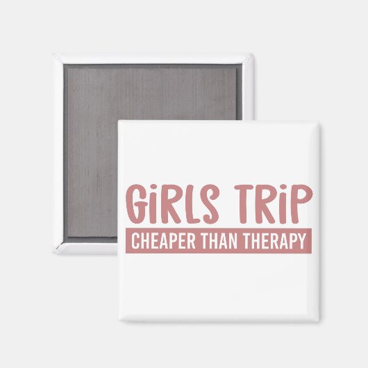 Meisjes nemen goedkoper dan therapie Meisjes Vacte Magneet (Voorkant / Achterkant)