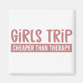 Meisjes nemen goedkoper dan therapie Meisjes Vacte Magneet (Voorkant)