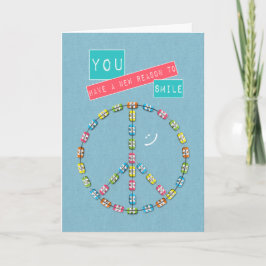 Meisjes Nieuwe Braces Gefeliciteerd Vredesteken Kaart