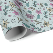 Meisjes nieuwe kunstontwerpen - Floral esthetische Cadeaupapier (Rol Hoek)