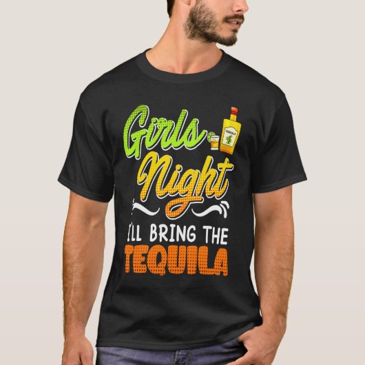 Meisjes Night breng ik de Tequila Spring Break mee T-shirt (Voorkant)