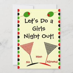 Meisjes Night Out Bachelorette Kaart