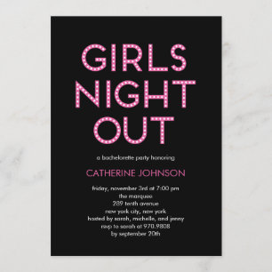 Meisjes Night Out Bachelorette Party Kaart