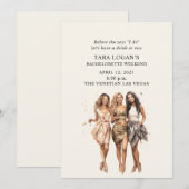 Meisjes Night Out Bachelorette Party Kaart (Voorkant / Achterkant)