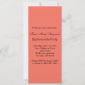 Meisjes Night Out, feest op de stad - Koraalstrand Kaart (Achterkant)