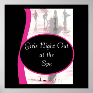 Meisjes Night Out, Girls Night Outat the Spa, vraa Poster