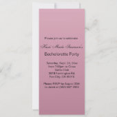 Meisjes Night Out Party Celebration | Roze Kaart (Achterkant)