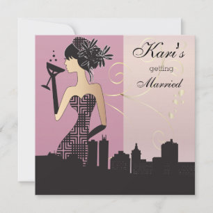 Meisjes Night Out Party - Roze Kaart