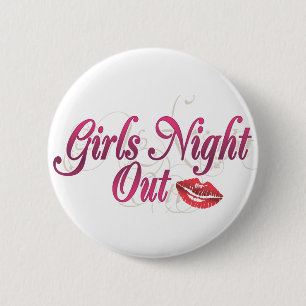 Meisjes Night Out Ronde Button 5,7 Cm