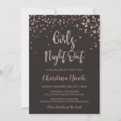 Meisjes Night Out | Terug Details | Bachelorette G Kaart (Voorkant)