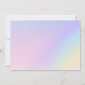 Meisje's Noah's Ark Baby shower Invitation Kaart (Achterkant)