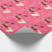 Meisjes noemen 7 ballerina verjaardag inpakken cadeaupapier (Hoek)