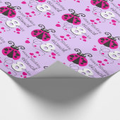 Meisjes noemen de naam age ladybug verjaardagscade cadeaupapier