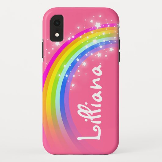 Meisjes noemen regenboogroze kleurig Case-Mate iPhone case (Achterkant)