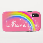 Meisjes noemen regenboogroze kleurig Case-Mate iPhone case (Achterkant (horizontaal))
