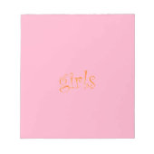 meisjes notitieblok (Voorkant)