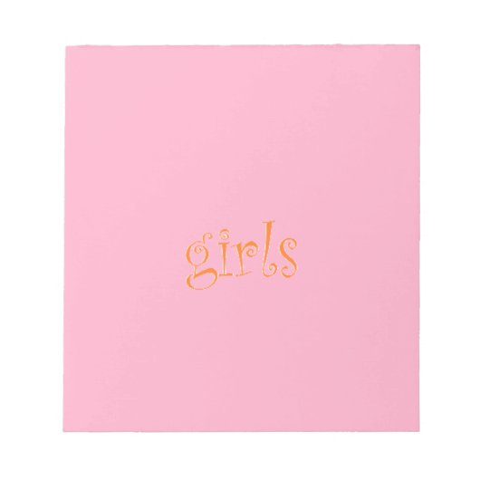 meisjes notitieblok (Voorkant)