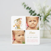 Meisjes nummer 1 1e verjaardag Fotokaarten Kaart (Staand voorkant)