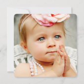 Meisjes nummer 1 1e verjaardag Fotokaarten Kaart (Achterkant)