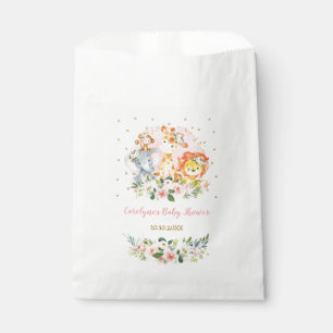Meisjes Oerwoud Safari Animals / Blush Pink Floral Bedankzakje