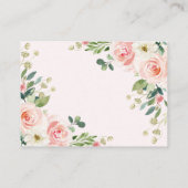 Meisjes Oerwoud Safari Wilde Dieren Luier Raffle Informatiekaartje (Achterkant)