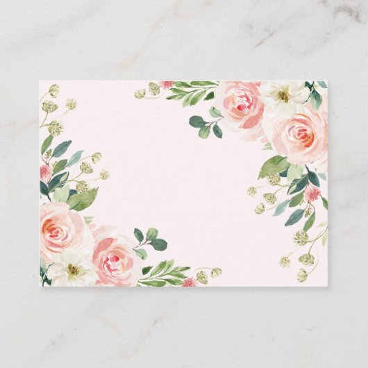 Meisjes Oerwoud Safari Wilde Dieren Luier Raffle Informatiekaartje (Achterkant)