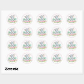 Meisjes Olifant Baby shower Stickers (Vel)