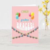 Meisjes OMG! Bindt weg vast de Steunen van de Kaart (Gele Bloem)