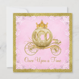 Meisjes Once Upon a Time Prinses Carriage Verjaard Kaart