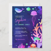 Meisjes onder het Zee Verjaardagsfeest Kaart (Voorkant)