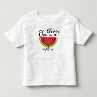 Meisjes One in a Melon eerste verjaardag T-shirt