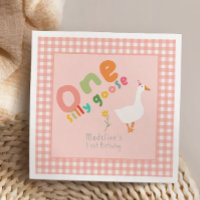 Meisjes One Silly Goose Kids Roze Eerste Verjaarda