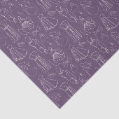 Meisjes (ontwerp 10 van de Paarse reeks) Tissuepapier (Detail)