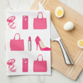 Meisjes ontwerpen theedoek (Quarter Fold)