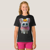 Meisjes ontworpen T-shirt (Voorkant volledig)