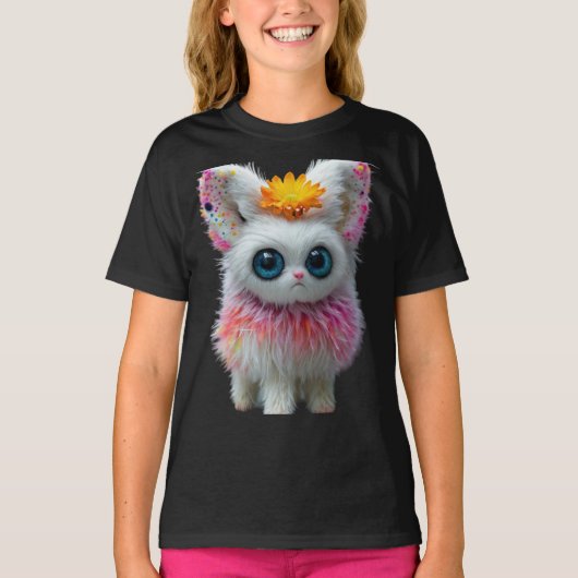 Meisjes ontworpen T-shirt (Voorkant)