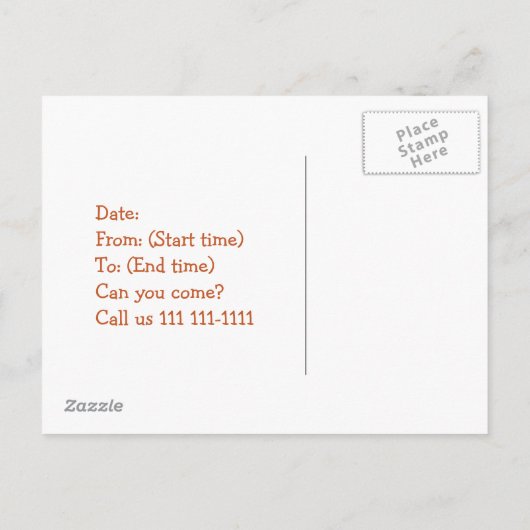 Meisjes op afspeeldatum Uitnodiging  meisjes (Achterkant)