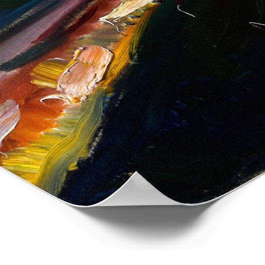 Meisjes op de pier van Edvard Munch Poster (Hoek)