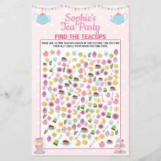 Meisjes op de verjaardag Tea Party vindt het thees