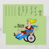 Meisjes op Heels hebben rolstoelen nodig Kaart (Voorkant / Achterkant)