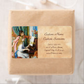 Meisjes op het schilderij Piano Pierre Auguste Ren Etiket (Insitu)