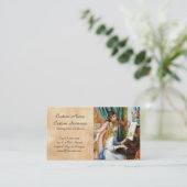 Meisjes op het schilderij Piano Pierre Auguste Ren Visitekaartje (Staand voorkant)