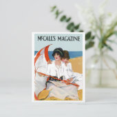 meisjes op het strand briefkaart (Staand voorkant)