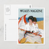 meisjes op het strand briefkaart (Voorkant / Achterkant)