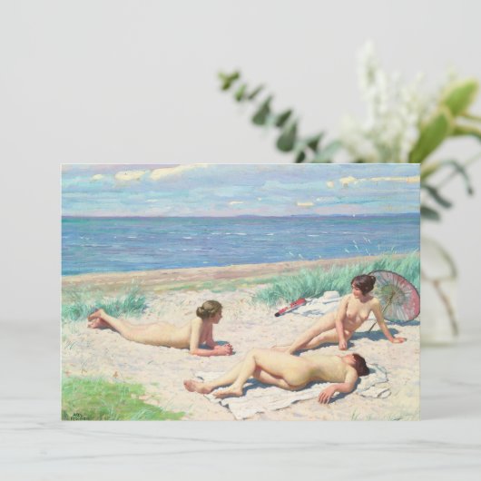 Meisjes op het strand | Paul Fischer (Staand voorkant)