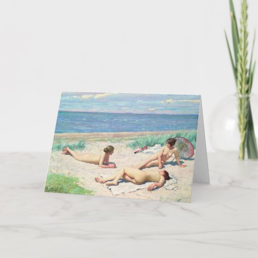 Meisjes op het strand | Paul Fischer Kaart (Voorkant)