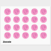 Meisjes op tournee ronde sticker (Vel)