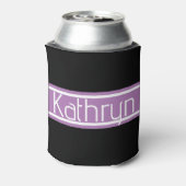 Meisjes op vakantie gepersonaliseerd blikjeskoeler (Blikje Achterkant)