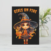 Meisjes op volle kracht kaart (Staand voorkant)