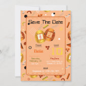 Meisjes Oranje Gaming Tamagotchi Verjaardagsuitnod Kaart (Voorkant)